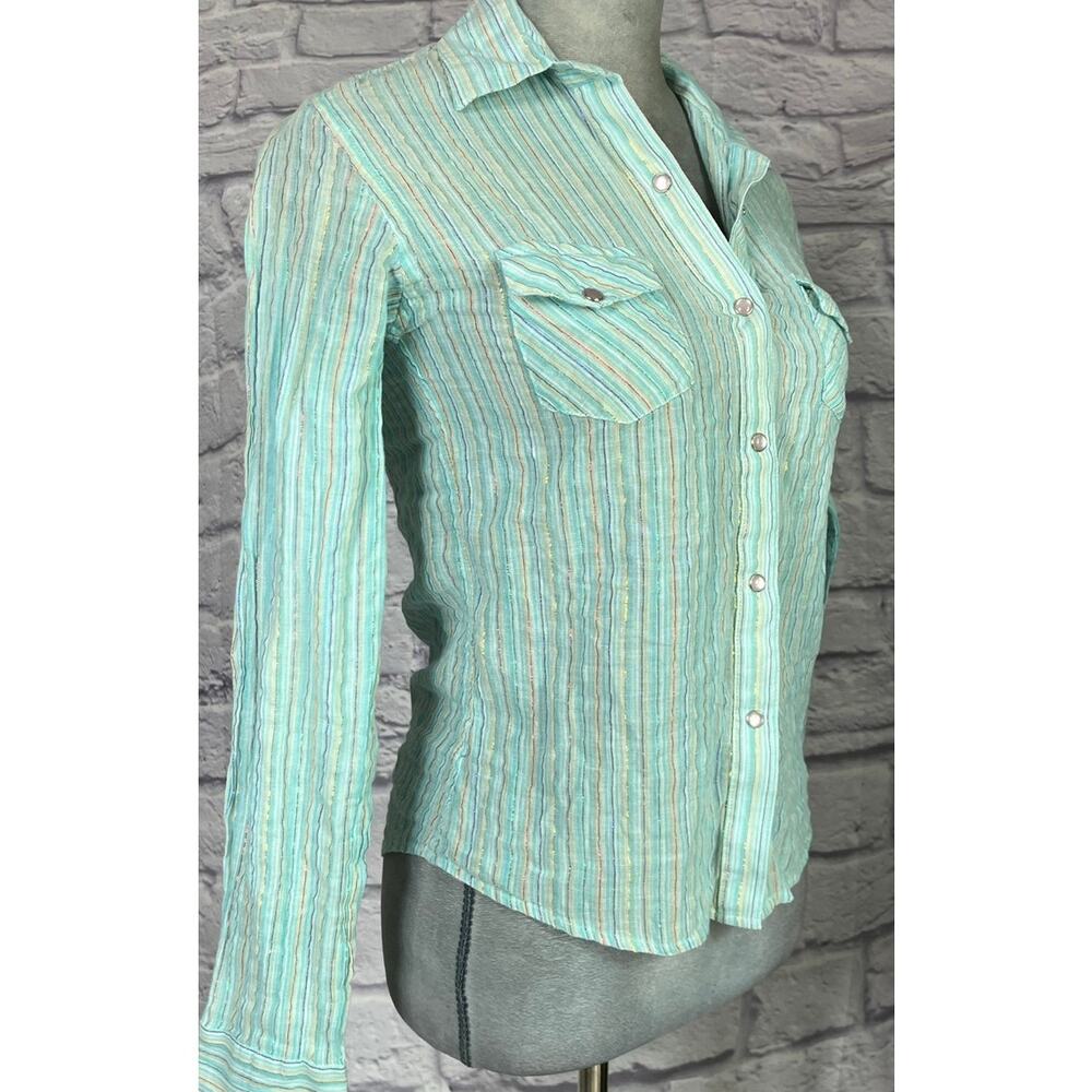 Vintage Y2K Panhandle Slim Slim Fit Western Style Button Down Shirt